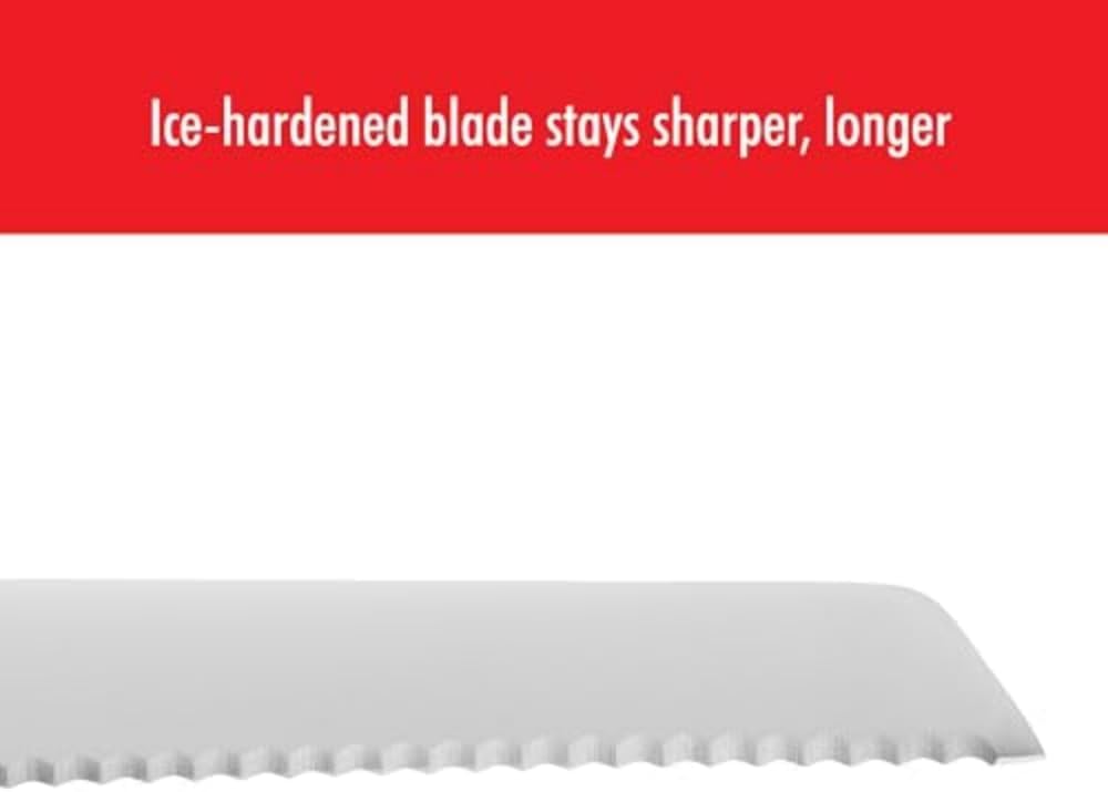 Professional S 8-inch Razor-Sharp German Bread Knife, Made in Company-Owned German Factory with Special Formula Steel perfected for almost 300 Years, Dishwasher Safe
