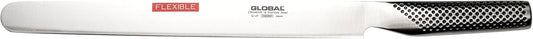 Global 10 1/2 inch Ham/Salmon Flexible Slicer - Lightweight Japanese Stainless Steel, Razor-Sharp Edge, Made in Japan, G-69
