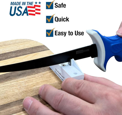 AccuSharp Knife Sharpening Tool for Restoration, Diamond-Honed Tungsten Carbide Blade Sharpener with Sturdy Mount, Helps Revive, Hone, & Restore Kitchen Knives & All Blades