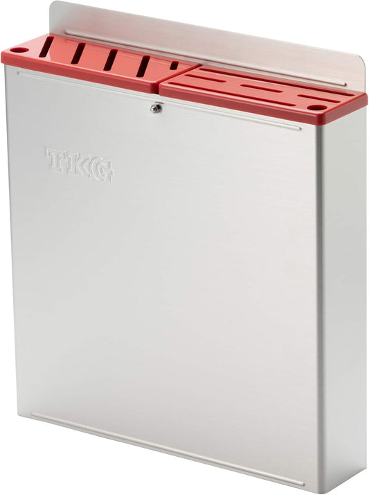 Endo Shoji Commercial Use, Plastic Board Included, Color Knife Rack, Large, AB Type, Main Unit, 18-8 Stainless Steel, Lid: ABS Resin, Made in Japan