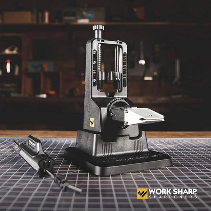 Precision Adjust Knife Sharpener Kit - Fixed Angle Sharpening System for Kitchen & Pocket Knives - Professional Guided Knife Sharpening Tool