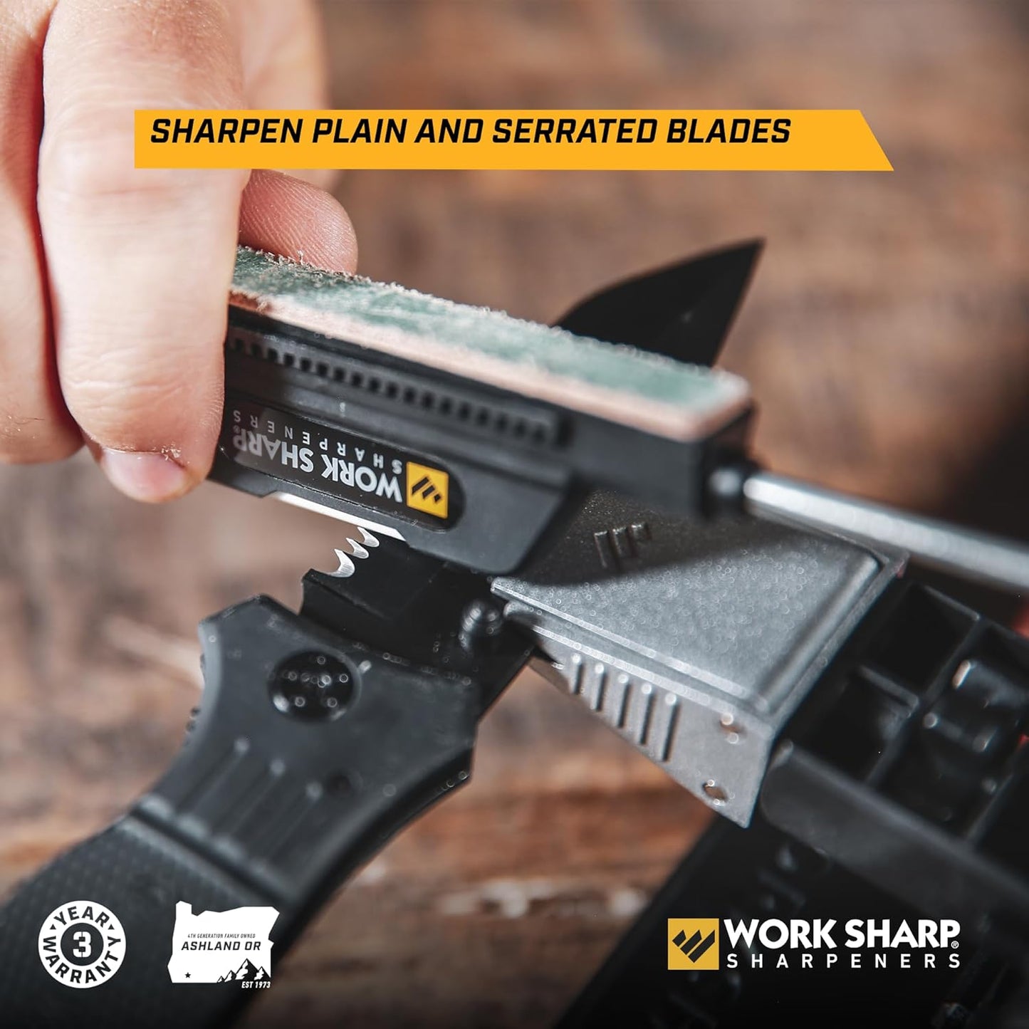 Precision Adjust Knife Sharpener Kit - Fixed Angle Sharpening System for Kitchen & Pocket Knives - Professional Guided Knife Sharpening Tool