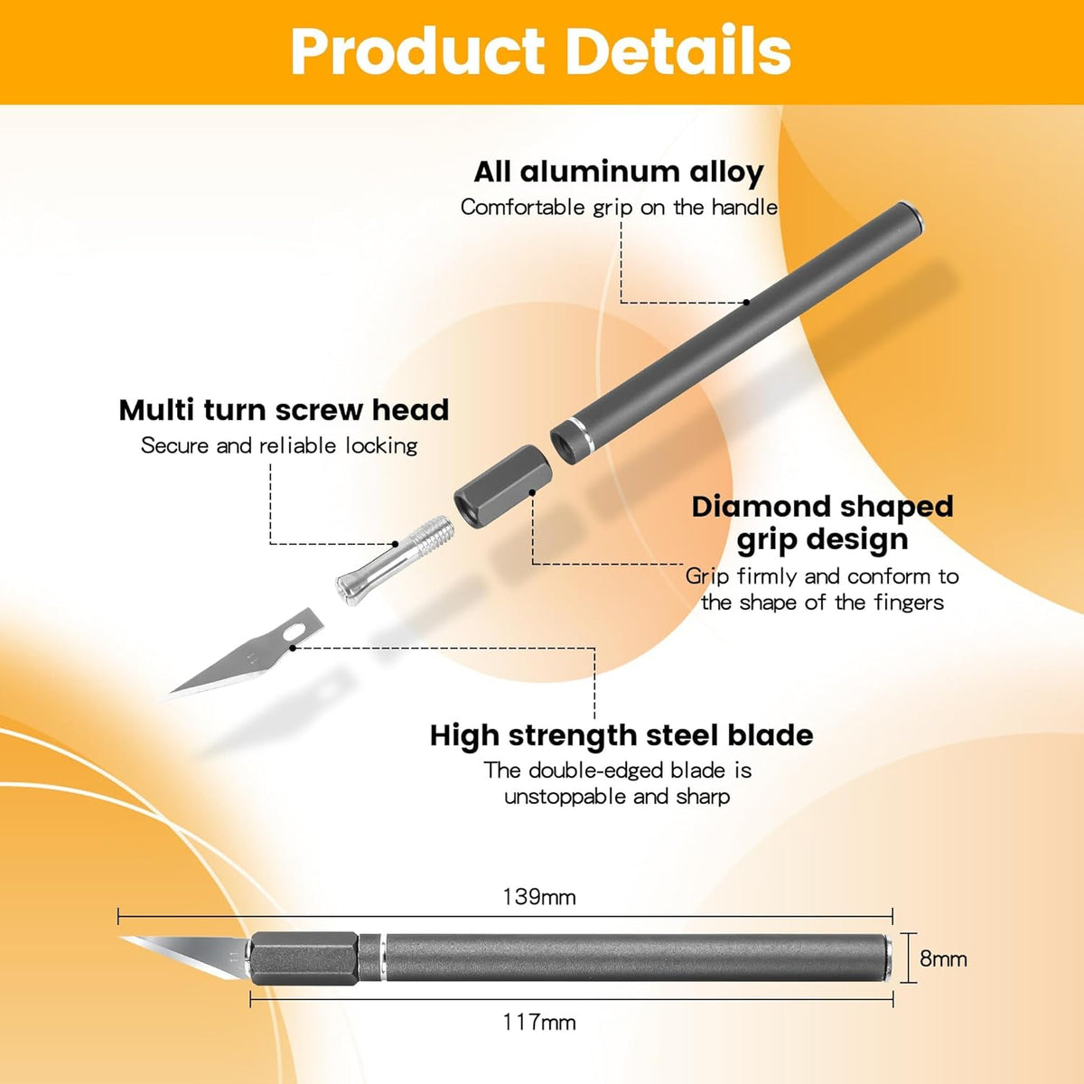 Upgraded Bread Lame with 10 Blades - Professional sourdough Scoring Tool for bread scoring tool Safety Cover & Ergonomic Handle - Premium Bread Scoring Knife for Artisan Bread Making (1, Gray)
