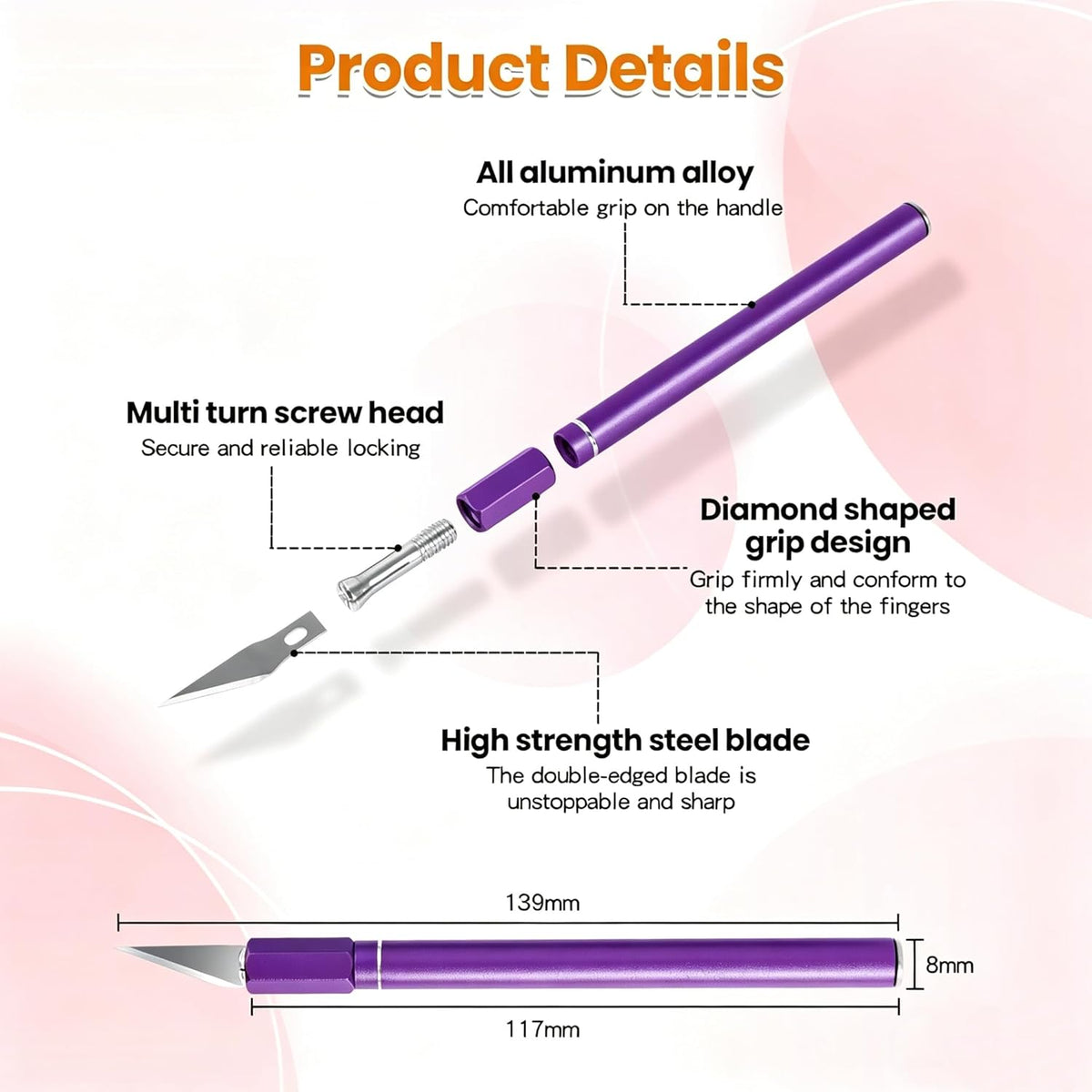 Upgraded Bread Lame with 10 Blades - Professional sourdough Scoring Tool for bread scoring tool Safety Cover & Ergonomic Handle - Premium Bread Scoring Knife for Artisan Bread Making (1, Gray)