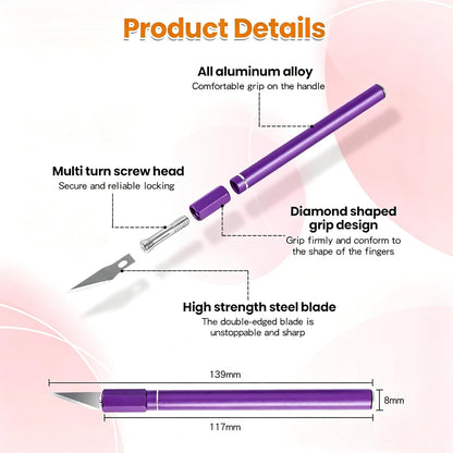 Upgraded Bread Lame with 10 Blades - Professional sourdough Scoring Tool for bread scoring tool Safety Cover & Ergonomic Handle - Premium Bread Scoring Knife for Artisan Bread Making (1, Gray)