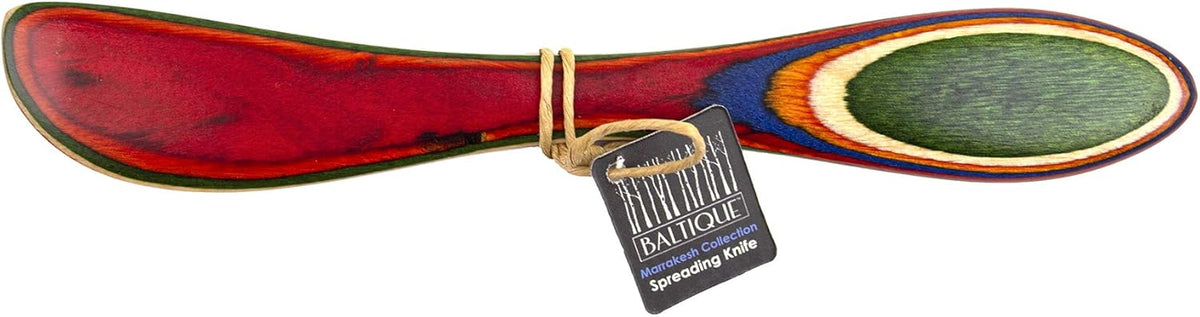 Baltique Marrakesh Collection Cheese Spreader Knife in Colored Birch Wood
