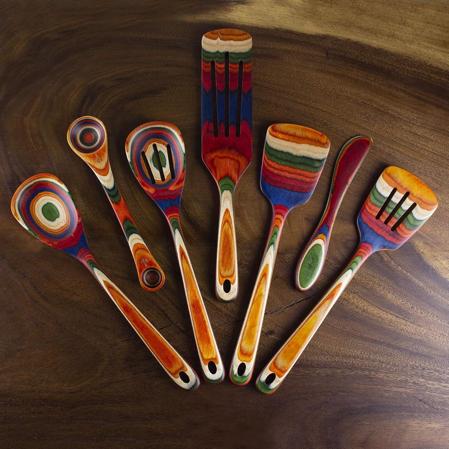 Baltique Marrakesh Collection Cheese Spreader Knife in Colored Birch Wood