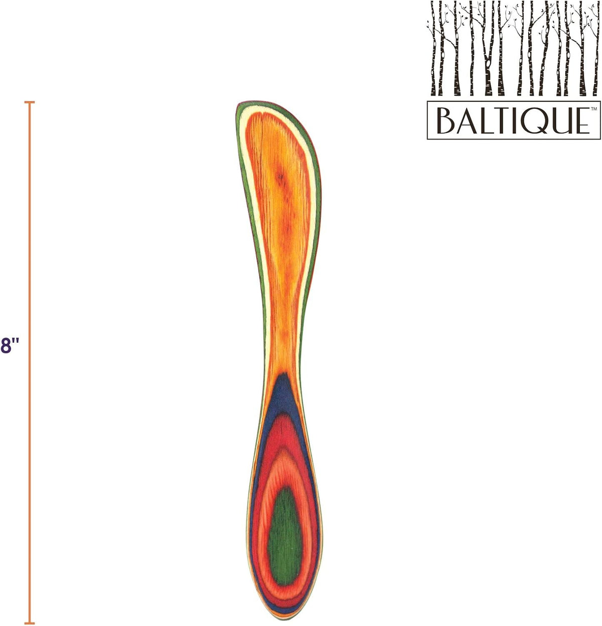 Baltique Marrakesh Collection Cheese Spreader Knife in Colored Birch Wood