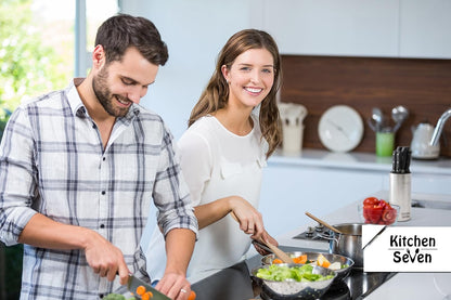 Universal Knife Block - Stainless Steel Kitchen Knife Holder Without Knives - Round Space -Saver Knife Storage Stand safely stores knives while keeping blades clean and sharp