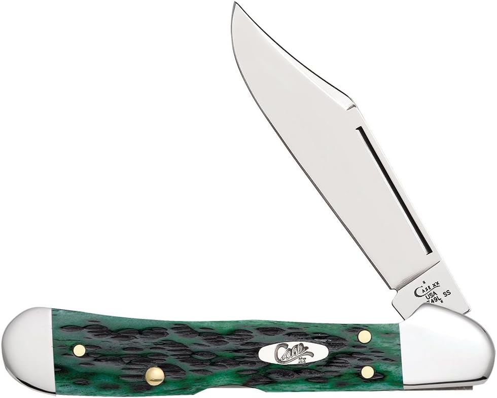 Case XX WR Pocket Knife Mini Copperlock Amber Bone W/Shield Item #133 (61749L SS) 3 5/8 inches Closed