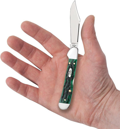 Case XX WR Pocket Knife Mini Copperlock Amber Bone W/Shield Item #133 (61749L SS) 3 5/8 inches Closed