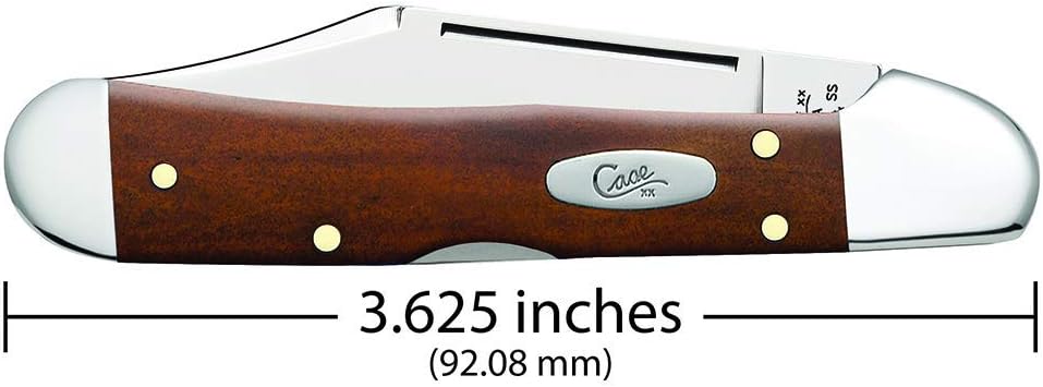 Case XX WR Pocket Knife Mini Copperlock Amber Bone W/Shield Item #133 (61749L SS) 3 5/8 inches Closed