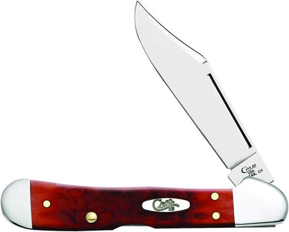 Case XX WR Pocket Knife Mini Copperlock Amber Bone W/Shield Item #133 (61749L SS) 3 5/8 inches Closed
