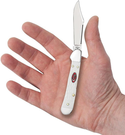 Case XX WR Pocket Knife Mini Copperlock Amber Bone W/Shield Item #133 (61749L SS) 3 5/8 inches Closed