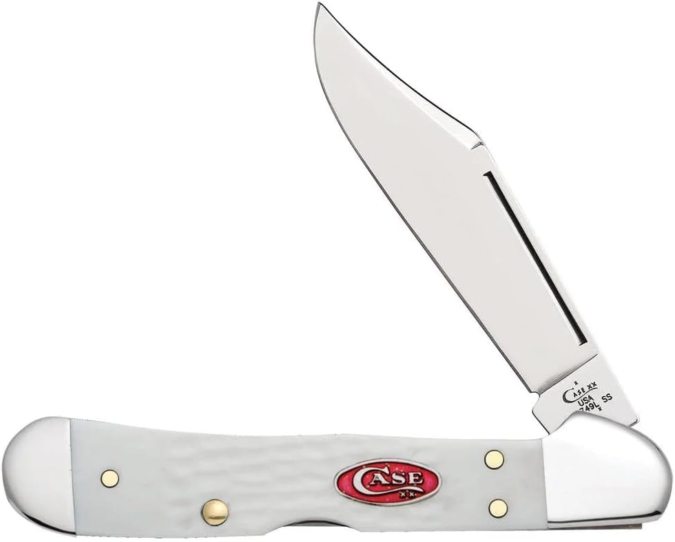 Case XX WR Pocket Knife Mini Copperlock Amber Bone W/Shield Item #133 (61749L SS) 3 5/8 inches Closed