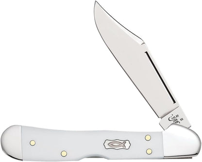 Case XX WR Pocket Knife Mini Copperlock Amber Bone W/Shield Item #133 (61749L SS) 3 5/8 inches Closed