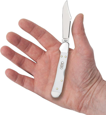 Case XX WR Pocket Knife Mini Copperlock Amber Bone W/Shield Item #133 (61749L SS) 3 5/8 inches Closed