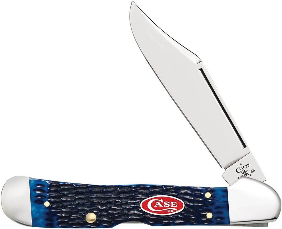 Case XX WR Pocket Knife Mini Copperlock Amber Bone W/Shield Item #133 (61749L SS) 3 5/8 inches Closed