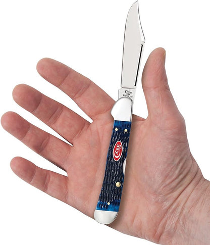 Case XX WR Pocket Knife Mini Copperlock Amber Bone W/Shield Item #133 (61749L SS) 3 5/8 inches Closed