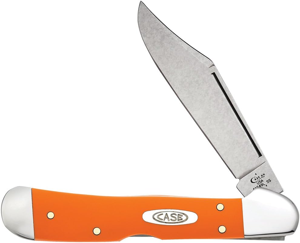 Case XX WR Pocket Knife Mini Copperlock Amber Bone W/Shield Item #133 (61749L SS) 3 5/8 inches Closed