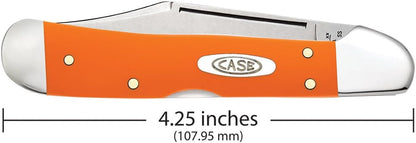 Case XX WR Pocket Knife Mini Copperlock Amber Bone W/Shield Item #133 (61749L SS) 3 5/8 inches Closed