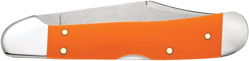 Case XX WR Pocket Knife Mini Copperlock Amber Bone W/Shield Item #133 (61749L SS) 3 5/8 inches Closed