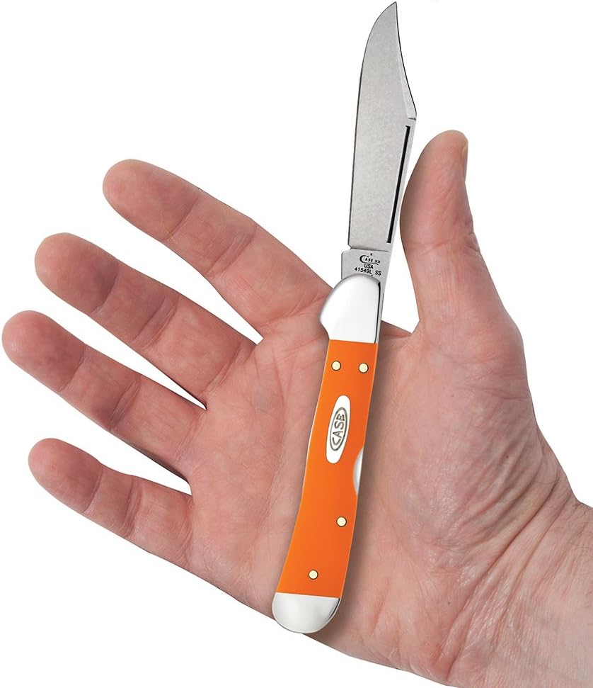 Case XX WR Pocket Knife Mini Copperlock Amber Bone W/Shield Item #133 (61749L SS) 3 5/8 inches Closed