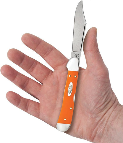 Case XX WR Pocket Knife Mini Copperlock Amber Bone W/Shield Item #133 (61749L SS) 3 5/8 inches Closed
