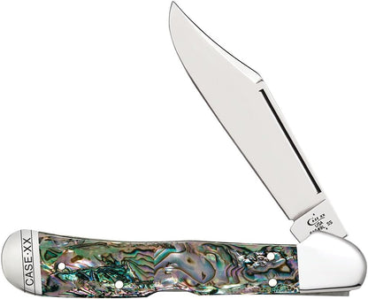 Case XX WR Pocket Knife Mini Copperlock Amber Bone W/Shield Item #133 (61749L SS) 3 5/8 inches Closed