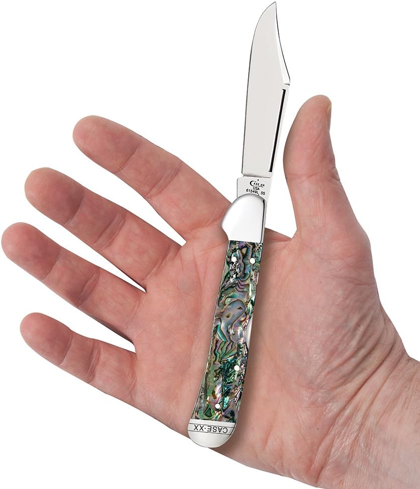 Case XX WR Pocket Knife Mini Copperlock Amber Bone W/Shield Item #133 (61749L SS) 3 5/8 inches Closed