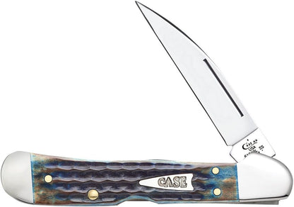 Case XX WR Pocket Knife Mini Copperlock Amber Bone W/Shield Item #133 (61749L SS) 3 5/8 inches Closed