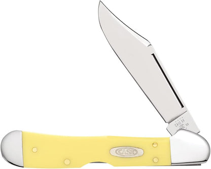 Case XX WR Pocket Knife Mini Copperlock Amber Bone W/Shield Item #133 (61749L SS) 3 5/8 inches Closed