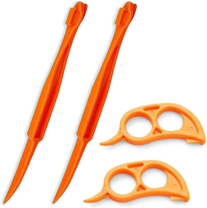 Orange Citrus Peelers Citrus Lemon Citrus Peel Cutter Plastic Easy Slicer Cutter Peeler Remover Opener Kitchen Accessories Knife Cooking Tool Kitchen Gadgets (Set A)