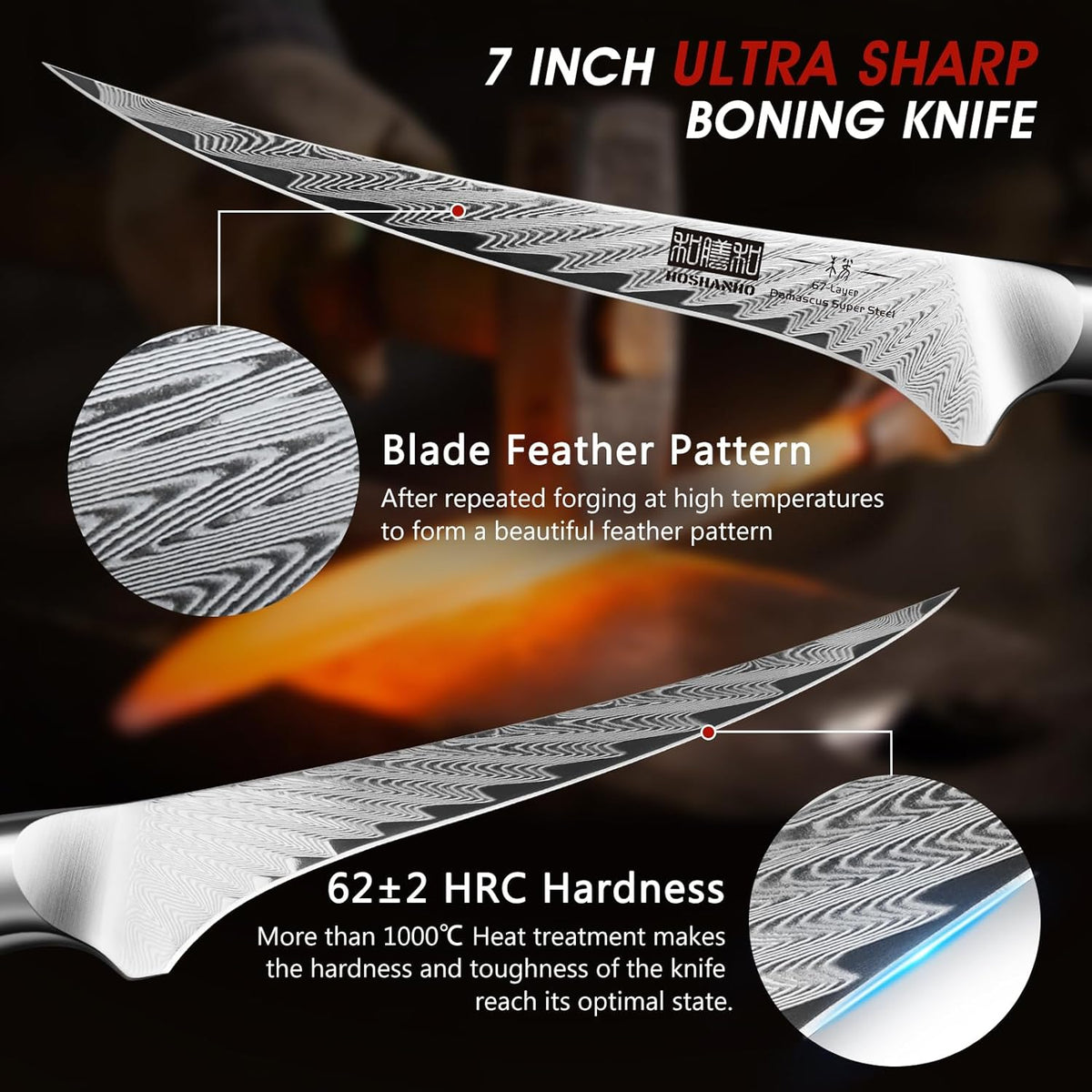 8" Damascus Bread Knife, Ultra Sharp Serrated Sourdough Knife | 67 Layers Damascus Steel, Ultra Sharp Bread Knife with Ergonomic G10 Handle, Professional Serrated Knife for Homemade Bread