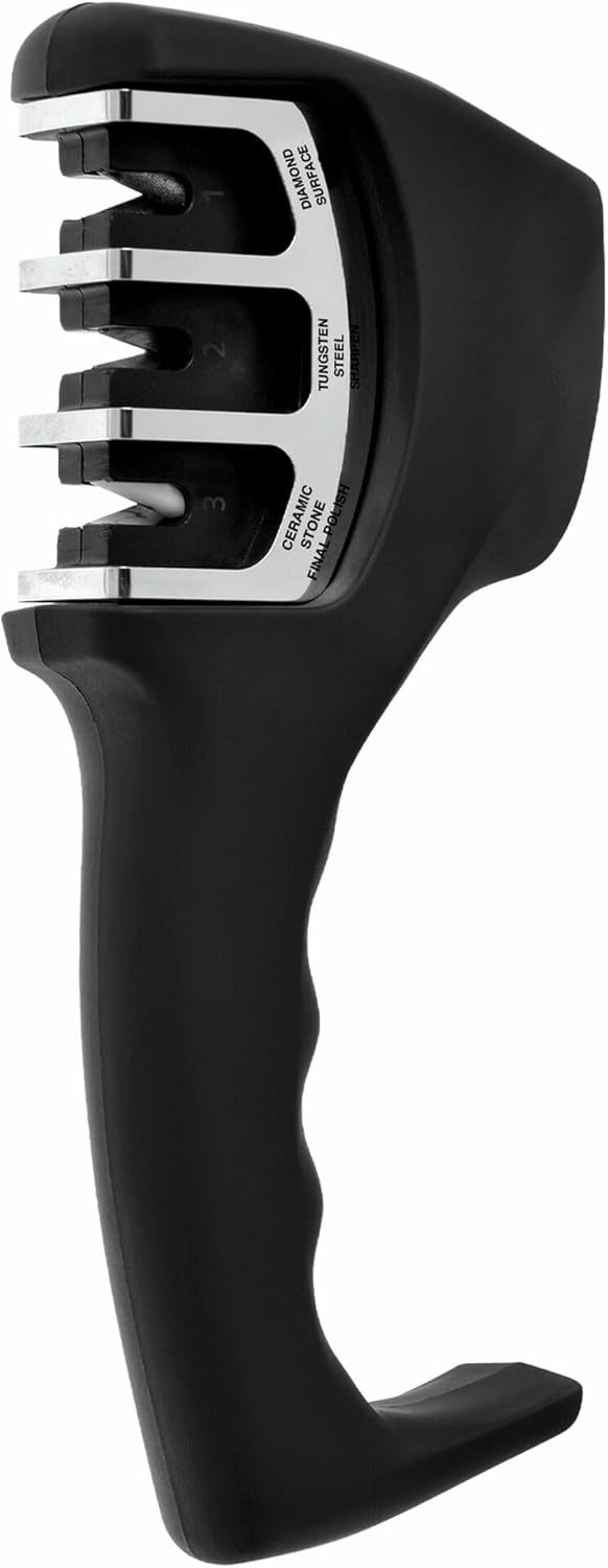 Essentials Pull Through Knife Sharpener Black – Knife Sharpener