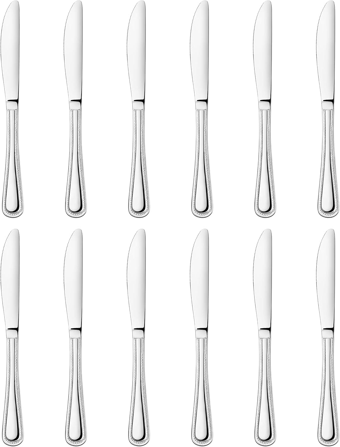Bead Pattern 18/0 Stainless Steel Oyster Fork, 6-Inch, Set of 12, Commercial Grade