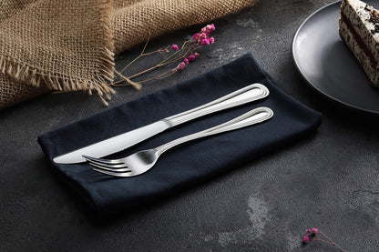 Bead Pattern 18/0 Stainless Steel Oyster Fork, 6-Inch, Set of 12, Commercial Grade