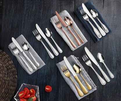 Bead Pattern 18/0 Stainless Steel Oyster Fork, 6-Inch, Set of 12, Commercial Grade