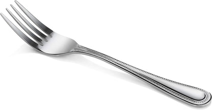 Bead Pattern 18/0 Stainless Steel Oyster Fork, 6-Inch, Set of 12, Commercial Grade