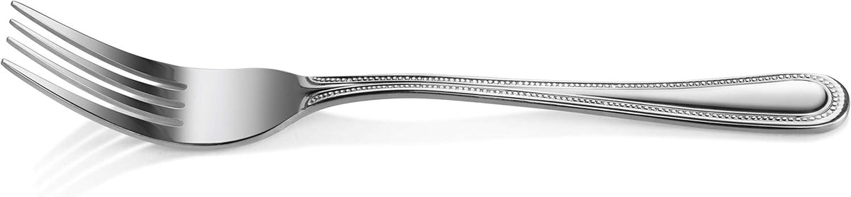 Bead Pattern 18/0 Stainless Steel Oyster Fork, 6-Inch, Set of 12, Commercial Grade
