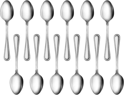 Bead Pattern 18/0 Stainless Steel Oyster Fork, 6-Inch, Set of 12, Commercial Grade