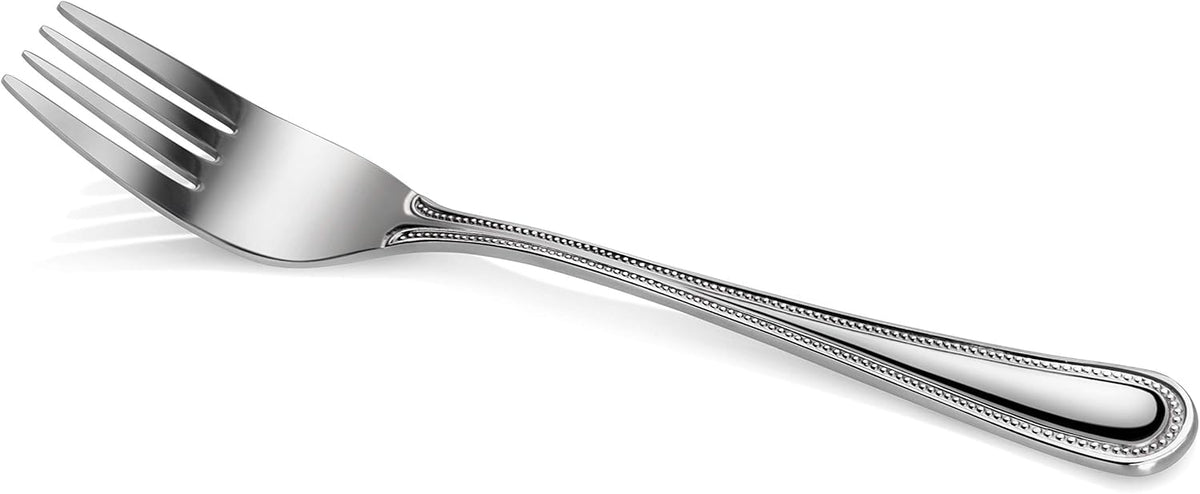Bead Pattern 18/0 Stainless Steel Oyster Fork, 6-Inch, Set of 12, Commercial Grade
