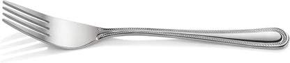 Bead Pattern 18/0 Stainless Steel Oyster Fork, 6-Inch, Set of 12, Commercial Grade