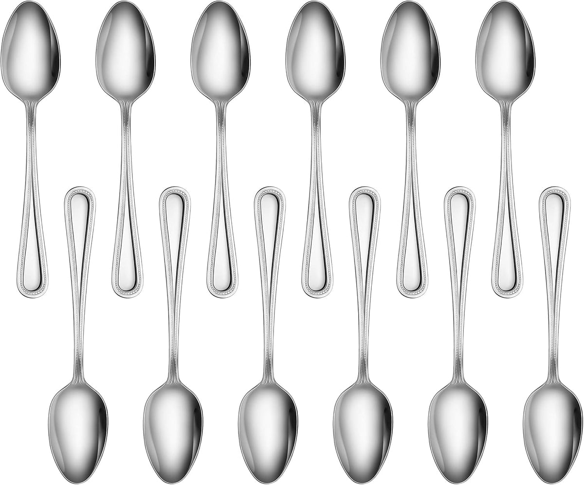 Bead Pattern 18/0 Stainless Steel Oyster Fork, 6-Inch, Set of 12, Commercial Grade