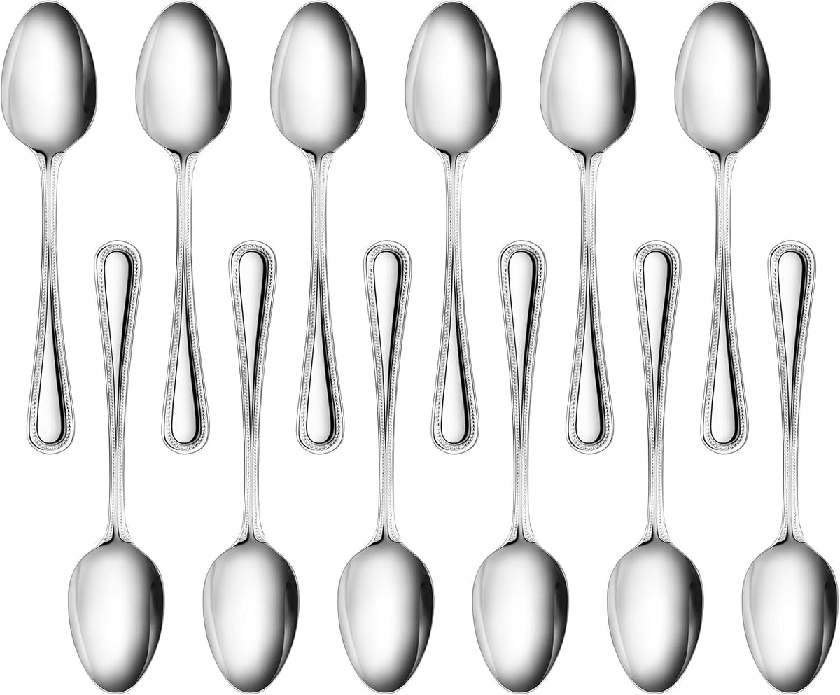 Bead Pattern 18/0 Stainless Steel Oyster Fork, 6-Inch, Set of 12, Commercial Grade