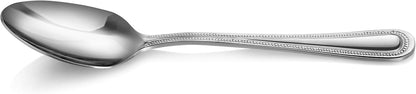 Bead Pattern 18/0 Stainless Steel Oyster Fork, 6-Inch, Set of 12, Commercial Grade