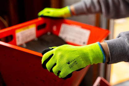 3100L-DZ-Parent 12 Pairs Large Rubber Latex Double Coated Work Gloves for Construction, gardening gloves, heavy duty Cotton Blend Blue