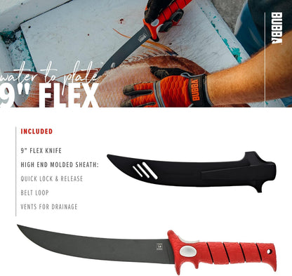 5 Inch Lucky Lew Folding Compact Fillet Knife with Non-Slip Grip Handle, Stainless Steel Blade, Lanyard Hole and Synthetic Carry Case for Gutting, Fishing and Hunting