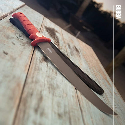5 Inch Lucky Lew Folding Compact Fillet Knife with Non-Slip Grip Handle, Stainless Steel Blade, Lanyard Hole and Synthetic Carry Case for Gutting, Fishing and Hunting