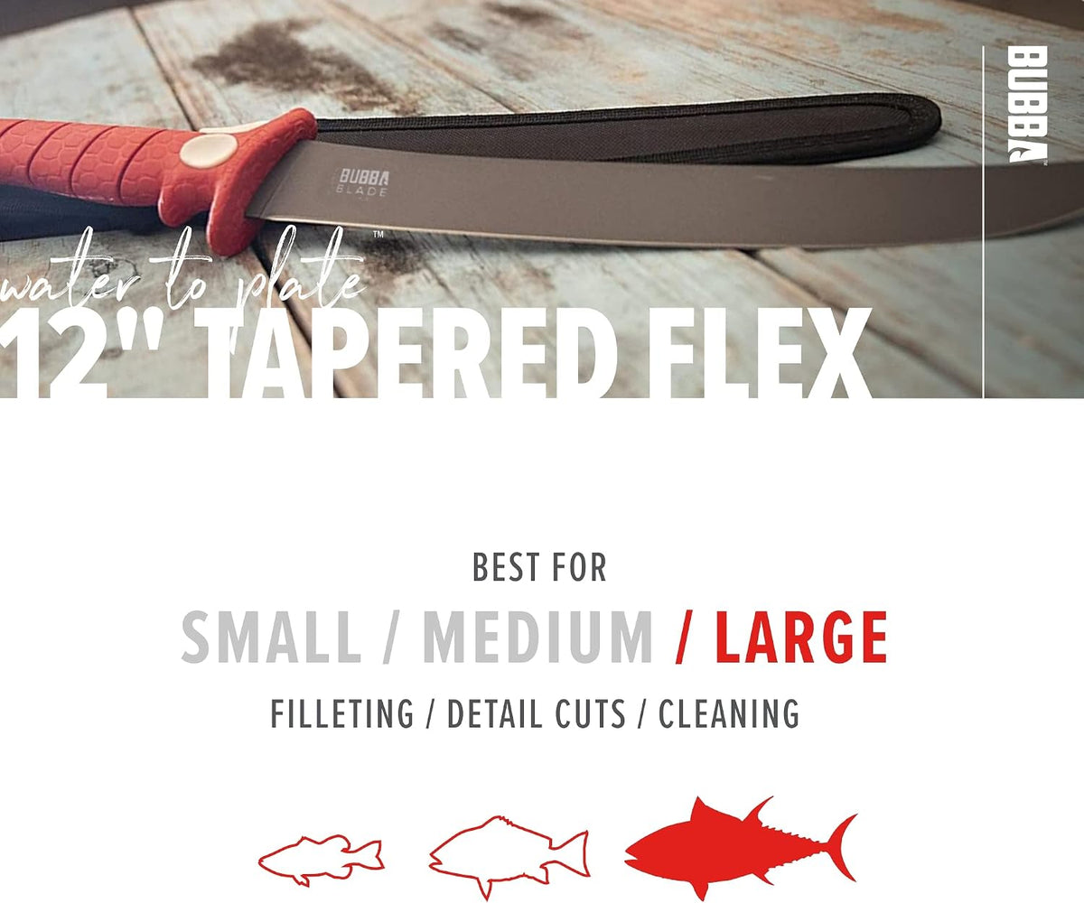 5 Inch Lucky Lew Folding Compact Fillet Knife with Non-Slip Grip Handle, Stainless Steel Blade, Lanyard Hole and Synthetic Carry Case for Gutting, Fishing and Hunting